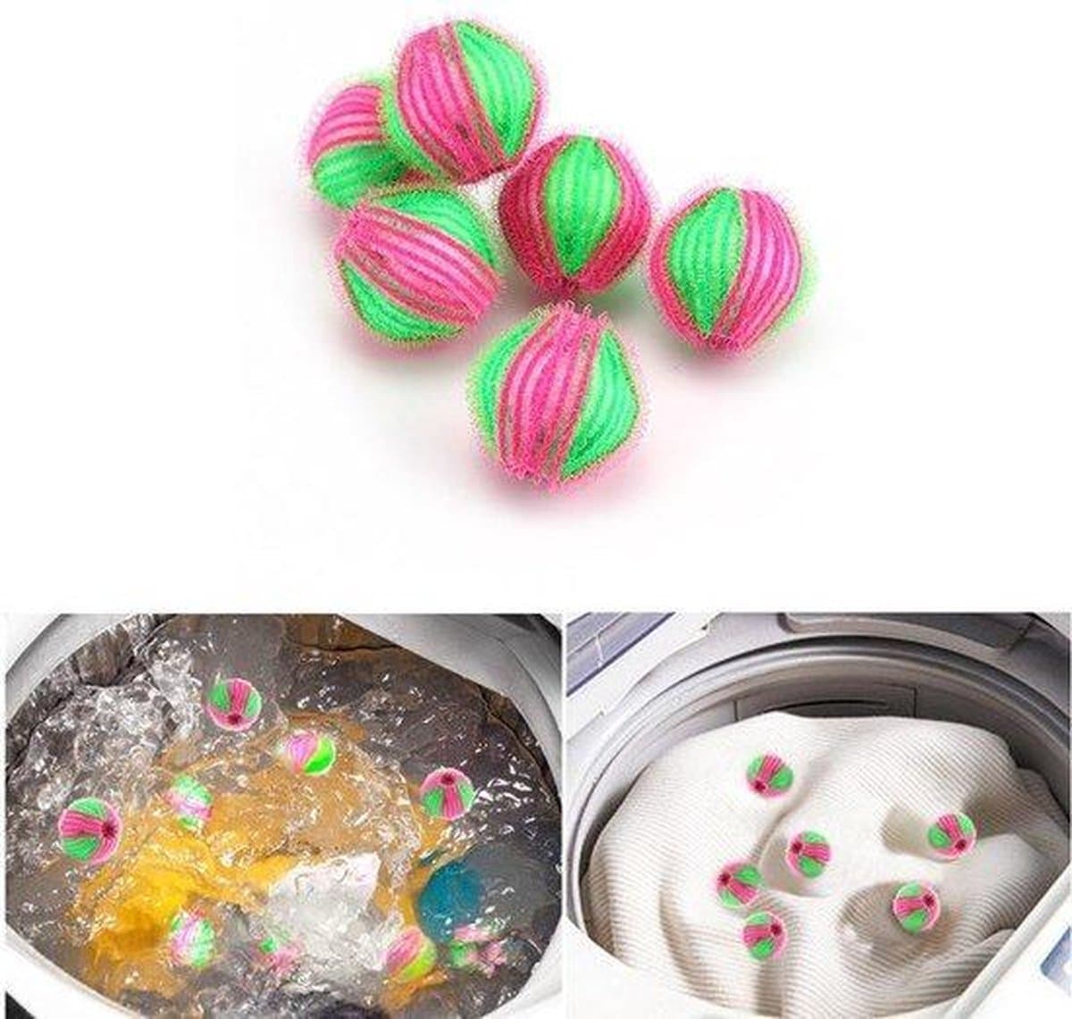 Set van 6 pluisballen - Voor in de wasmachine - Verwijderd haar en pluisjes — afbeelding 1