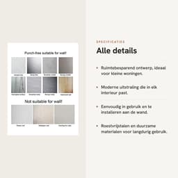 Dailygoods- Waslijn Intrekbaar - Wandmontage - Roestvrij Staal - Duurzaam - Max. Belasting 20 kg - Lengte 4,2 meter - Kledingdroogrek — thumbnail 2