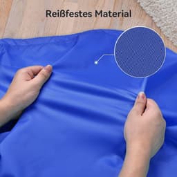 VHV - Waszak Set van 2 - Opvouwbare Waszakken 50 x 60 cm met Trekkoord - Blauw voor Reizen en Studentenkamer — thumbnail 3
