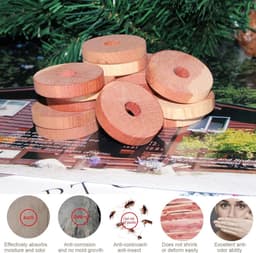 Natuurlijke Mottenvallen van Cederhout - 12 Stuks, Milieuvriendelijk, Effectieve Bescherming voor Voedsel en Kleding in de Kast — thumbnail 3