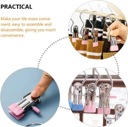 10 stuks- wasknijpers-wasknijpers metaal -wasknijpers groot-wasknijpers roze -Droogrek Knijpers -Knijpers-Binnen en Buiten-Strandlaken Knijpers - Badlaken Clips -Voor Handdoeken, Hoed, Jurken, Badhanddoek-Winddicht-Anti Slip — thumbnail 4
