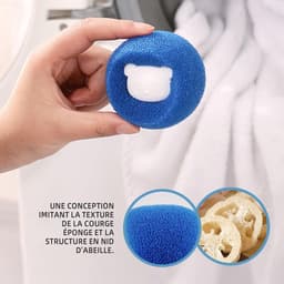 8 stuks Wasmachine Wasbal - Drogerballen - Droger Ballen Haarverwijderaar voor Wasdrogers & Wasmachine - anti-klit en gemakkelijk schoon te maken - Haarvanger Wasbollen - Anti Haar Droogballen - wasmachine-schrobballen - Wasdrogerballen — thumbnail 3