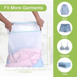 Waszakken Set - Polyester - Metalen Ritssluiting - Ademend Design - Voor Kleding en Reis — thumbnail 4