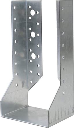Set van 2 balkenschoenen 100x200mm - Draagschoen met 52 gaten - Verzinkt staal Z275 — thumbnail 4