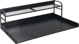 VEVOR Wasmachine Droger Countertop met Plank, 137 X 69,9 cm Houten Wasmachine en Droger Topper met Rand en 2 Haken, Wasmachine Topper voor Waskast Pantry Counter Organisatie en Opslag, Zwart — thumbnail 2