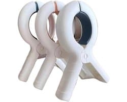 Wasknijpers Kunststof - Handdoek Klemmen - Kleding Drogen - Sterke Veerkracht - 5 Stuks - Geel