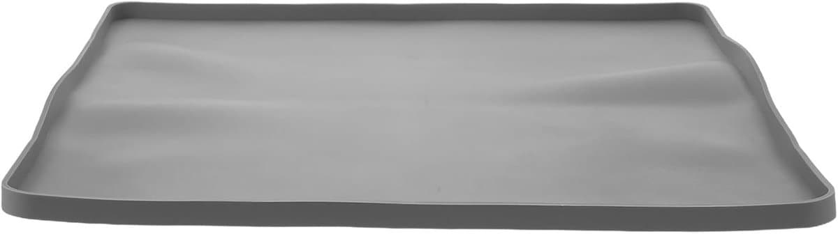 Antislip Siliconen Lekbak - Waterdichte Opvangbak - Apparaten Beschermen - Opstaande Rand - 40 x 40 cm - Grijs — afbeelding 1