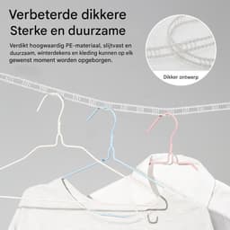 Kledinglijn Haken - Reis Waslijn - Buiten Drogen - Windproof Ontwerp - 5 Meter Lengte - Grijs — thumbnail 2