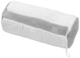 Dailygoods - 2 stuks schoenenwasmachinezakken voor droger en wasmachine, zachte vezels, 360° reiniging, herbruikbare waszak voor sneakers en tennisschoenen (wit) — thumbnail 4