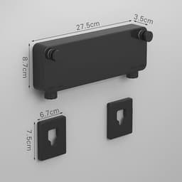 Uittrekbare Waslijn - Telescopische Lijn - Kleding Drogen - Ruimtebesparend Ontwerp - 1 Meter - Zwart — thumbnail 4
