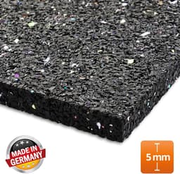 Anti-trillingsmat - Rubberen mat - Geluidsisolatie - Scheurvast en schokabsorberend - 625 x 500 cm - Zwart — thumbnail 5