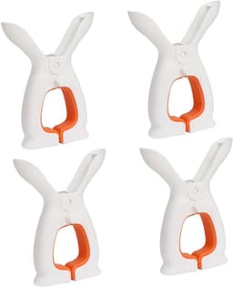 Wasknijpers - Kledingclips - Handdoeken Vasthouden - Winddicht Ontwerp - 4 Stuks - Oranje — thumbnail 1