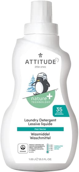 Attitude - Little Ones Baby Vloeibaar Wasmiddel Pear/Nectar - 1050ml — thumbnail 1