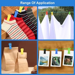 SnelShoppen - 50 Stuks Wasmachine Droger Sokclips met Haken, Kleurrijke Sokhouder, Duurzaam en Herbruikbaar, Perfect voor Het Sorteren van Sokken — thumbnail 3