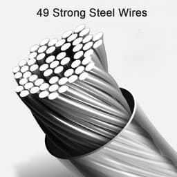 Intrekbare Waslijn - Drooglijn Wandmontage - Kleding Drogen - Roestvrij Staal Draad - 4.2 Meter - Zilverkleurig — thumbnail 5