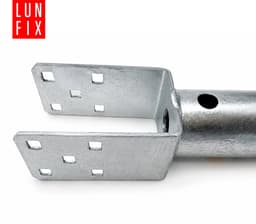 LUN FIX - Paalsteun U - 90x90 mm - grondanker voor inschroeven 685 mm - 1 stuk — thumbnail 4