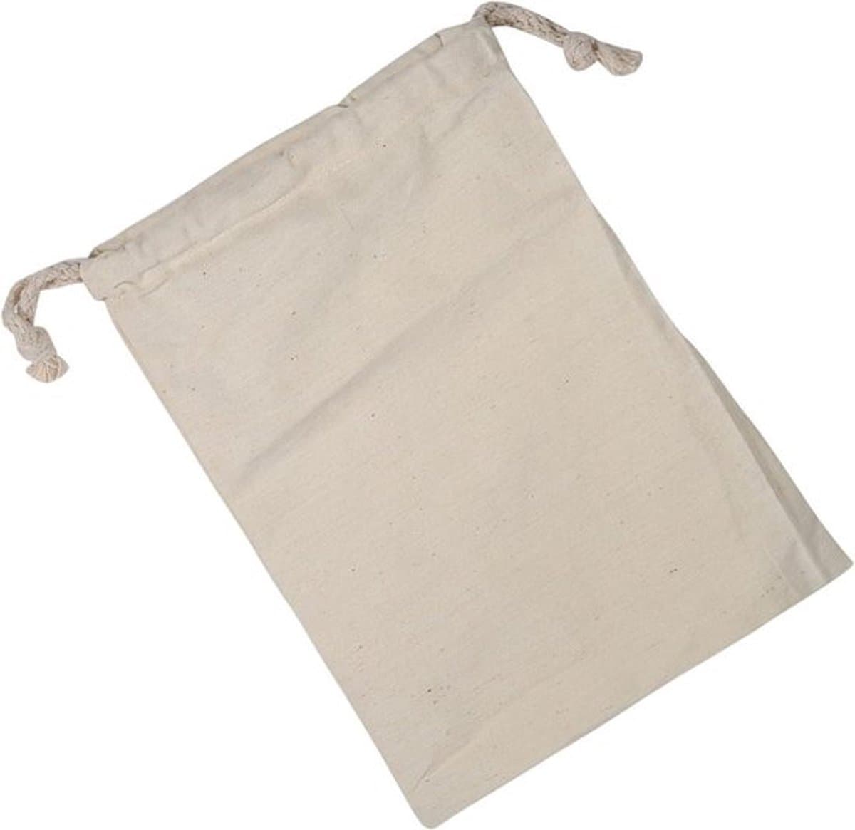 - Reistassen - Katoen - Trekkoord - Mannen Vrouwen - Verpakking - Geschikt voor - Kleur Model - 6 stuks katoenen trekkoord tassen 15x20 cm. — afbeelding 1