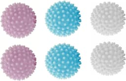 wasbal voor wasmachine, wasbal, 6 stuks drogerballen voor wasdroger, egelballen voor pluizige was, voor thuis, kleding, reiniging, herbruikbaar — thumbnail 1