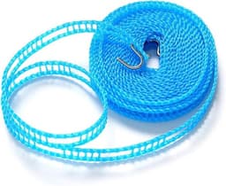 Waslijn - 5m/16.4ft Outdoor Winddicht Draagbaar Luchter Antislip Touw met Elastisch Ontwerp voor Kleding Drogen - Ideaal voor Outdoor Camping en Reizen — thumbnail 1