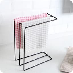 Vrijstaande Handdoek Droogrek met 3 Armen voor Keuken, Badkamer en Huishouding - Ideaal voor Handdoeken, Afwasdoeken en Keukenaccessoires — thumbnail 4
