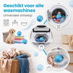 Drogerballen-Wasballen voor wasmachine- 12 stuks -Drogerballen voor wasdrogers- Anti haar - Antistatisch, Natuurlijke Wasverzachter — thumbnail 3