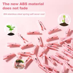 Mevrouw Jones 50 stuks babyborstel wasknijpers, spelletjes voor meisjes, kunststof wasknijpers met waterdichte tas, mini wasknijpers, grote verpakking, doe-het-zelf knutselwerk — thumbnail 4