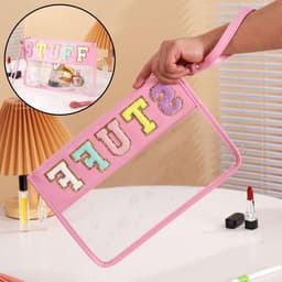 Multifunctionele Waszak en Toilettas | Transparante PVC Organizer | Lekvrije Reiskosmetiekoffer voor Vrouwen en Tieners | School en Sport Essentials — thumbnail 4