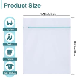 Solidchoice - Grote Waszak 40 x 50 cm voor Kledingbescherming — thumbnail 5