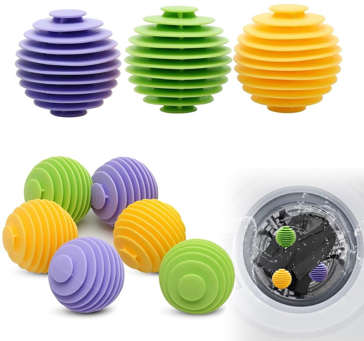 Solidchoice - Set van 9 Herbruikbare Droogballen voor de Was — afbeelding 1
