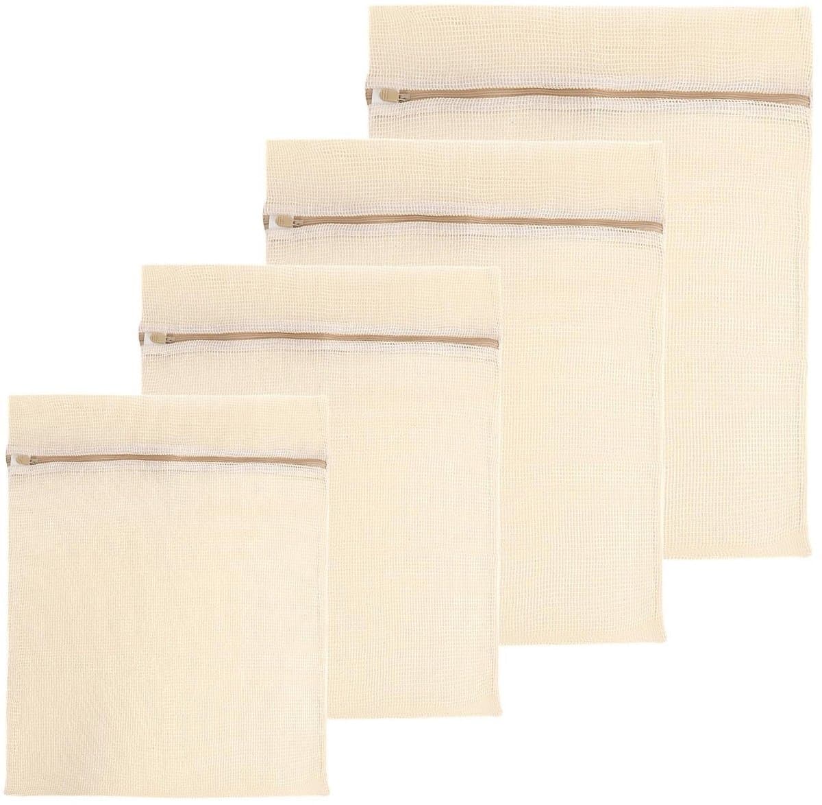 Solidchoice - Set van 4 Premium Katoenen Wasnetten met Rits — afbeelding 1