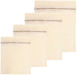 Solidchoice - Set van 4 Premium Katoenen Wasnetten met Rits — thumbnail 1
