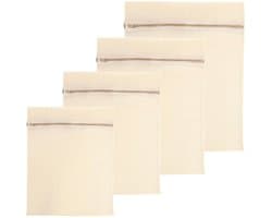 Solidchoice - Set van 4 Premium Katoenen Wasnetten met Rits