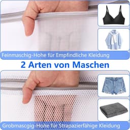 4-delige wasnetten voor de wasmachine, grote 50 x 60 cm waszakken met rits, ideaal voor shirts, jassen en handdoeken — thumbnail 5