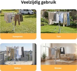 VLSelect® Droogmolen Met Voet - Wasrek - Droogrek — thumbnail 5