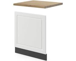 Vaatwasserpaneel - Keukenfront - Keuken Inrichten - In hoogte verstelbaar - 60 cm breed - Wit