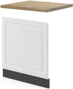 Vaatwasserpaneel - Keukenfront - Keuken Inrichten - In hoogte verstelbaar - 60 cm breed - Wit — thumbnail 1