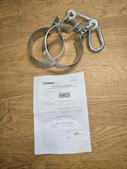 Swingklemmen set van 2 - Ø 10 cm - gegalvaniseerd staal - ideaal voor ronde houtblokken - ShopVlot — thumbnail 3