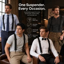 Suspenders extra sterk 3.8 cm - verstelbaar en duurzaam - voor optimale ondersteuning - SnelShoppen — thumbnail 5