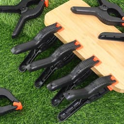 Verpakking van 12 stuks - A-frame clips - Veerclips - Clips voor zwembadafdekkingen - Kunststof veerclips - 9*7 cm - Snel klemmend - Geschikt voor marktkramen, fotostudio's, houtbewerking, fotografieachtergronden, doe-het-zelf kunstprojecten — thumbnail 3