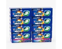 Dash - Stralende Kleuren - Wasmiddel Capsules - All-in-1 Pods - Gekleurde Was – 8x20 Wasbeurten (160 wasbeurten) - Voordeelverpakking