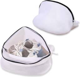 2 stuks mesh waszak voor schoenen, herbruikbare waszakken voor wasmachine, reisopslag met duurzame ritsen, ideaal voor alle soorten schoenen, kleding, sokken, bh's — thumbnail 1