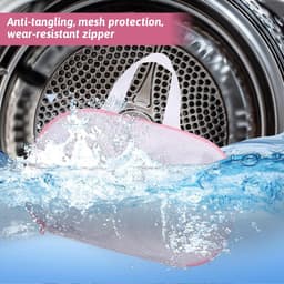 BH-waszakken voor wasgoed, 2 stuks beha-waszakken voor wasmachine mesh lingerie waszak met rits voor het wassen van delicaat ondergoed beha (roze, A Cups) — thumbnail 5