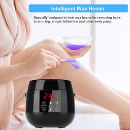 SnelShoppen - Professionele elektrische wasmachine therapie machine met LED scherm, 4 x 100g waszakken en 20 wasdoeken voor lichaamshaarverwijdering — thumbnail 3