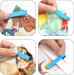 Vuilniszak Clips - Prullenbak Houder - Vuilniszak Fixeren - Antislip Ontwerp - 50 Stuks - Blauw — thumbnail 5