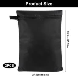 2 Stuks Waterdichte Waszakken, 39.5×27.5cm Herbruikbare Organizer voor Vochtige Kleding en Badkleding met Rits — thumbnail 4