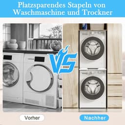 Tussenbouwframe droger wasmachine, verbindingsframe wasmachine droger universeel, met rateltouw, instelbare wasmachine droger verbinding, 45-65 cm — thumbnail 3