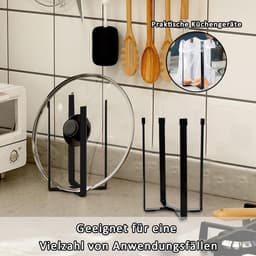Flessen Droogrek Vouwbaar - Zwart Metaal - Antislip Onderkant - Ruimtebesparend voor Keuken - ShopVlot — thumbnail 3