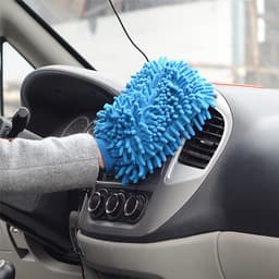 Autowashandschoenen, Auto Washandschoenen Microvezel, Zachte Koraal Autowashandschoen, Chenille Handschoen, voor Autowassen Nudel, Washandschoen Polijster Auto Motorfiets — thumbnail 3