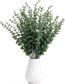 40 stuks eucalyptus, gedroogd, natuurlijk, 43 cm, echte eucalyptustakken voor bloemstukken, tafeldecoraties voor badkamer, vazen voor bruiloften, doe-het-zelf decoraties — thumbnail 1