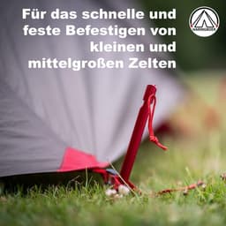 Aluminium Grondanker - Matrood - 23 cm - Lichtgewicht Y-Hering - Voor Kampeerders — thumbnail 5